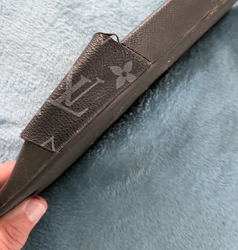 Louis Vuitton Black Monogram Slide Sandals LV - Picture 4 of 16